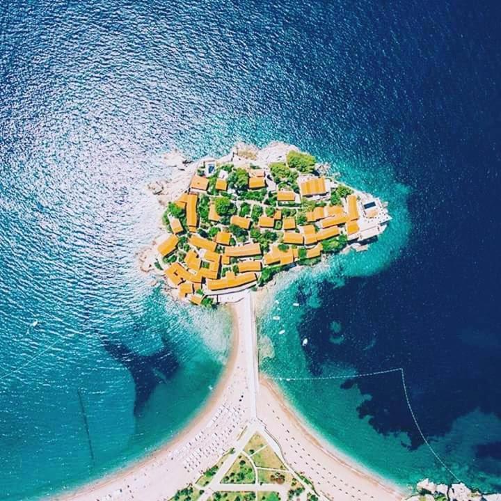 Apartments Dragisic Sveti Stefan Buitenkant foto